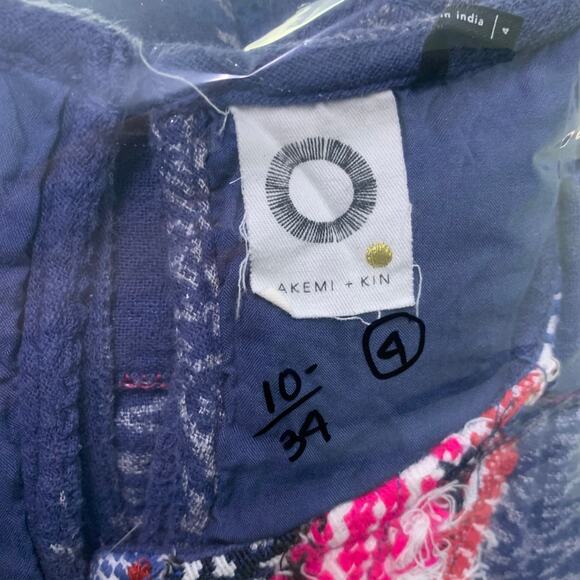 ANTHROPOLOGIE AKEMI KIN Dress Sz 4 Embroidered Metallic Cotton Morwen Shift - Picture 13 of 13